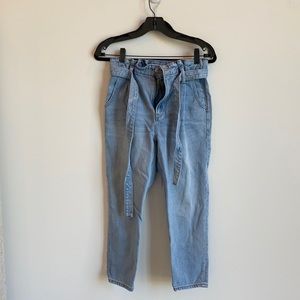 AE paperbag style Mom jeans